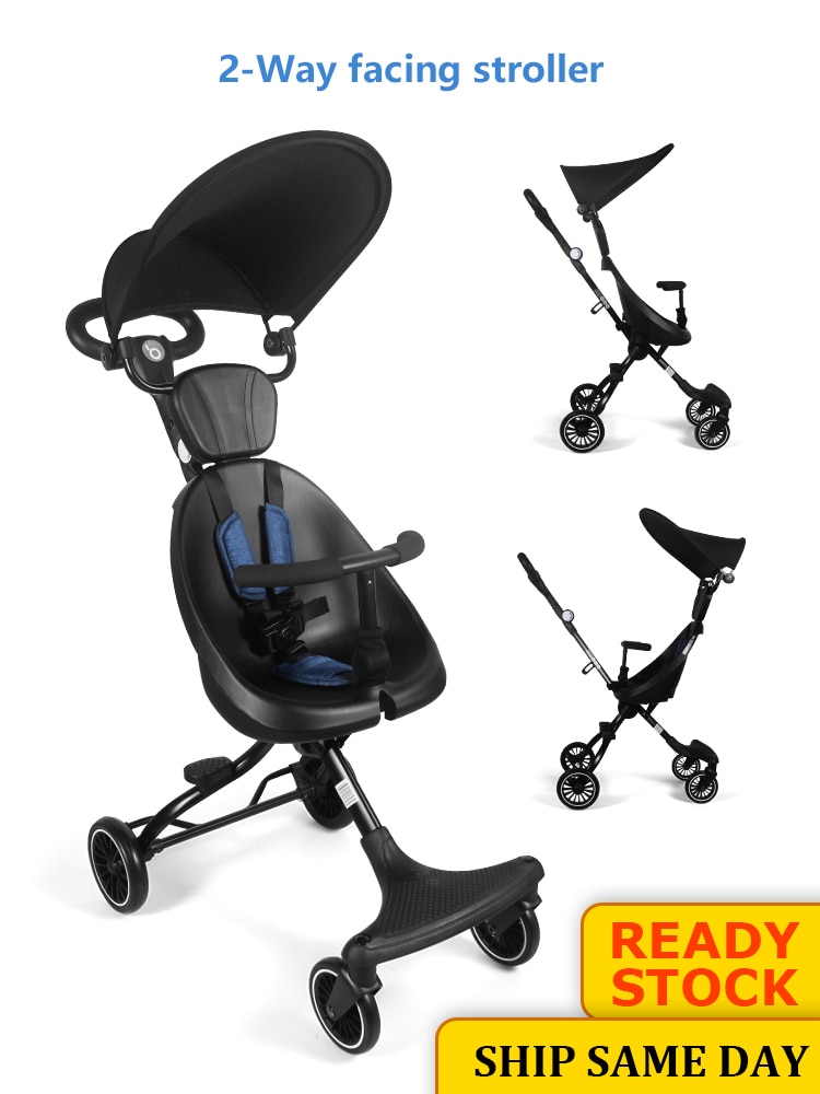 BBH Babyfond-cochecito de bebé de paisaje alto, 3 en 1, con asiento de coche, 2 en 1