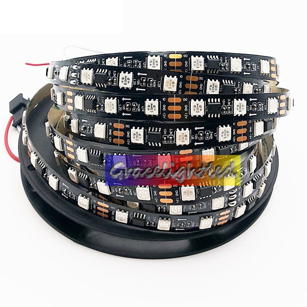 WS2811 5050 RGB LED Strip 1M 5M 150 300Leds Addressable DC12V IP60 IP65 IP67