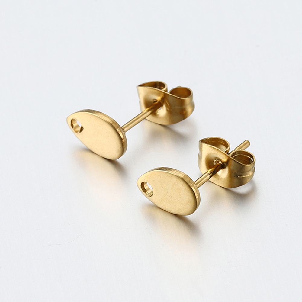 10 Uds. De pendientes dorados de acero inoxidable con forma de corazón de amor para pendientes DIY, Base para hacer joyas, accesorios de componentes con dijes colgantes con agujeros: Gris