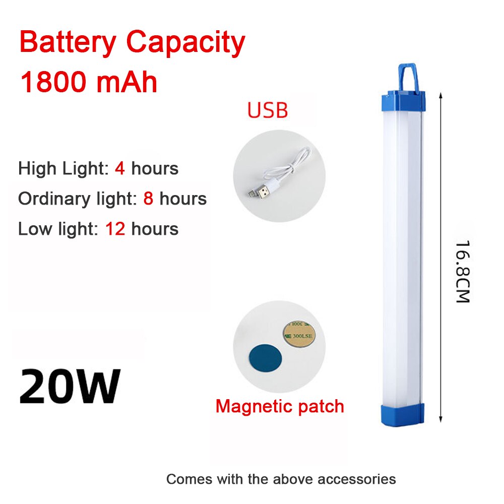 MOSLIGHTING 15600mAh 80W Camping Lantern Portable USB Rechargeable Tent Lamp With Strong Flashlights And IPX65 Waterproof For Outdoor Hiking From Huo05, $31.13