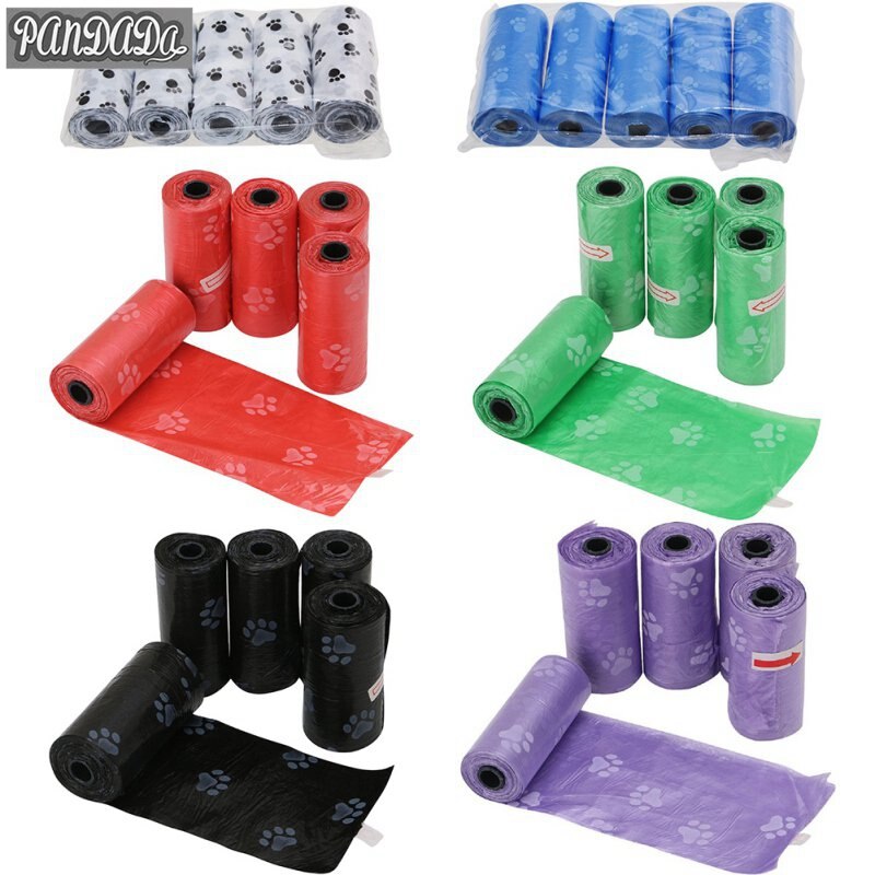 Dog Cat Biodegradable Garbage Bags Poop Garbage Bags Pet Carrier Pick Up Trash Bag Animals pooper scooper01