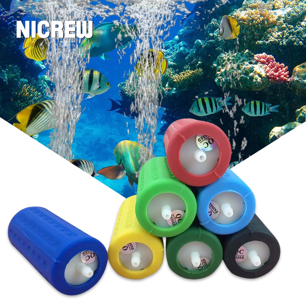 NICREW Aquarium Luftpumpe Sauerstoff Pumpe Überprüfen Ventil Tragbare Mini USB Stumm Energiesparende Pumpe für Aquarium Aquarium Zubehör