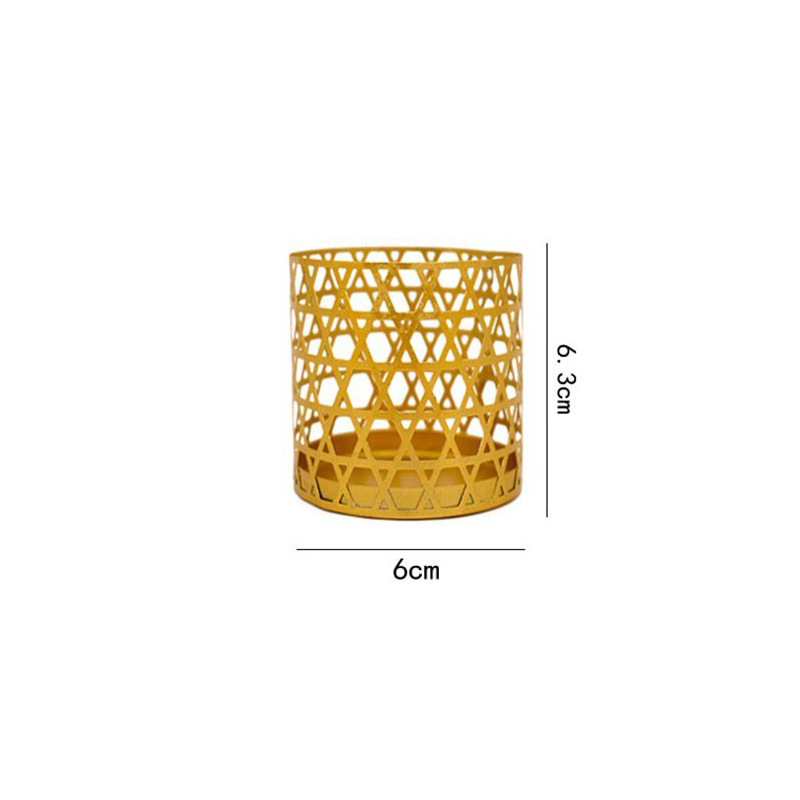nordisch Gold Hohl Eisen Leuchter Eisen Duft Kerze Tasse Kreative Handwerk Aromatherapie Hause Dekoration: Freier Raum