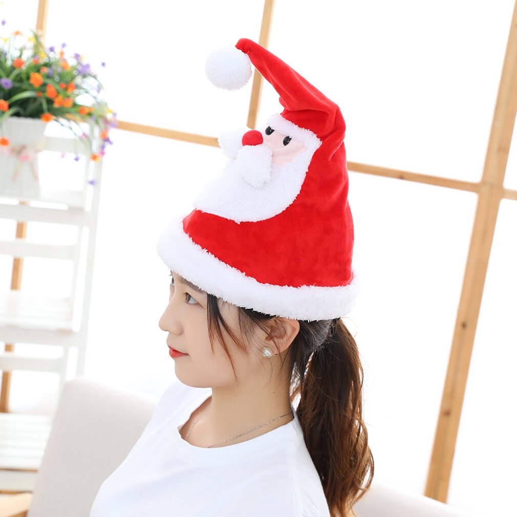 Santa Hat Electric Christmas Hat With Light Sing Illuminated Swing Dancing Festive & Party Supplies For Kids