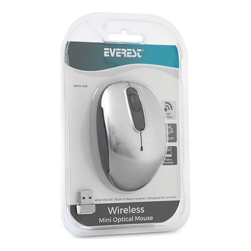 Everest smw -666 usb weiße optische kabellose maus