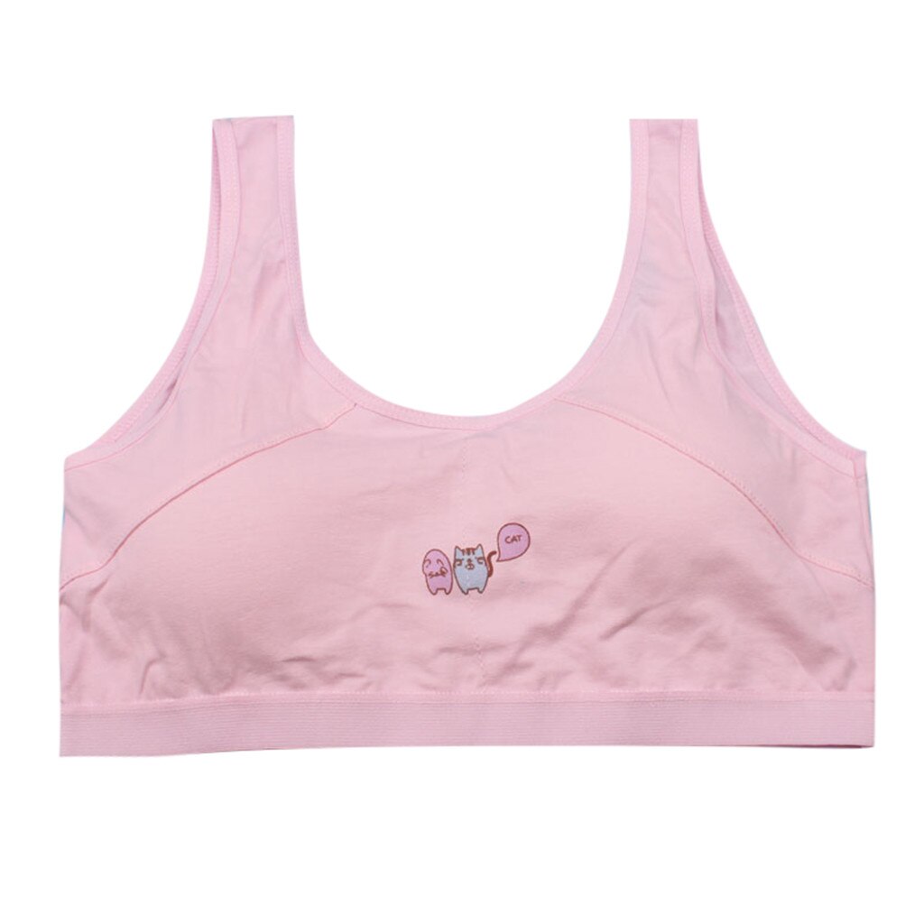 Kids Girls Underwear Foam Bra Vest Children Underclothes Sport Undies Clothes Cotton Soft Brassiere Sport Girl Bras For Teen: B