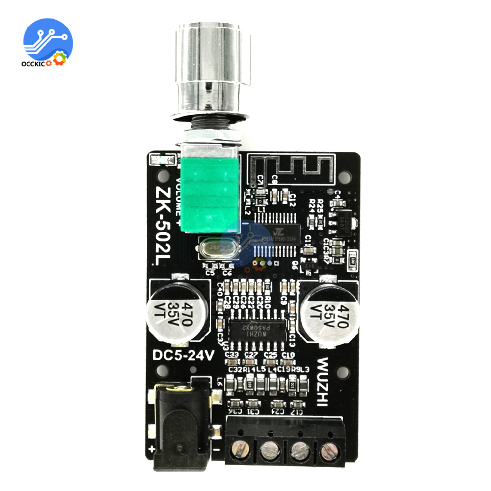 ZK-502L Audio Speakers DIY Bluetooth 5.0 High Power Digital Amplifier Stereo Board 50W+50W AMP Amplificador Audio Home Theater