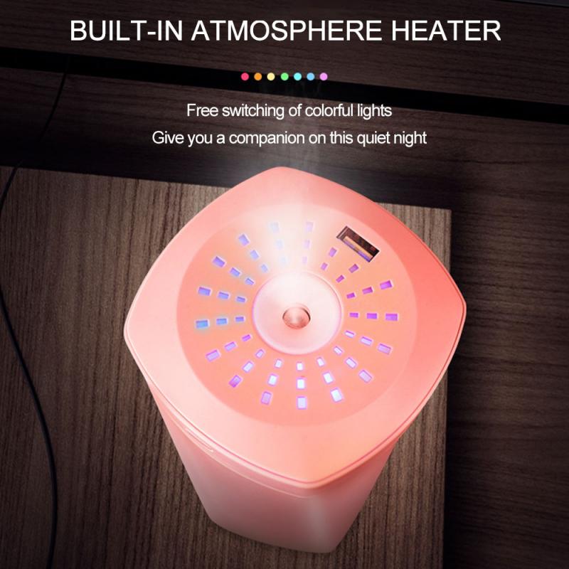 550ML ambona kolorowa lampa nawilżacz kreatywny samochód oczyszczacz powietrza USB samochód elektroniczny Atomizer samochód nawilżacz oleju odświeżacze powietrza