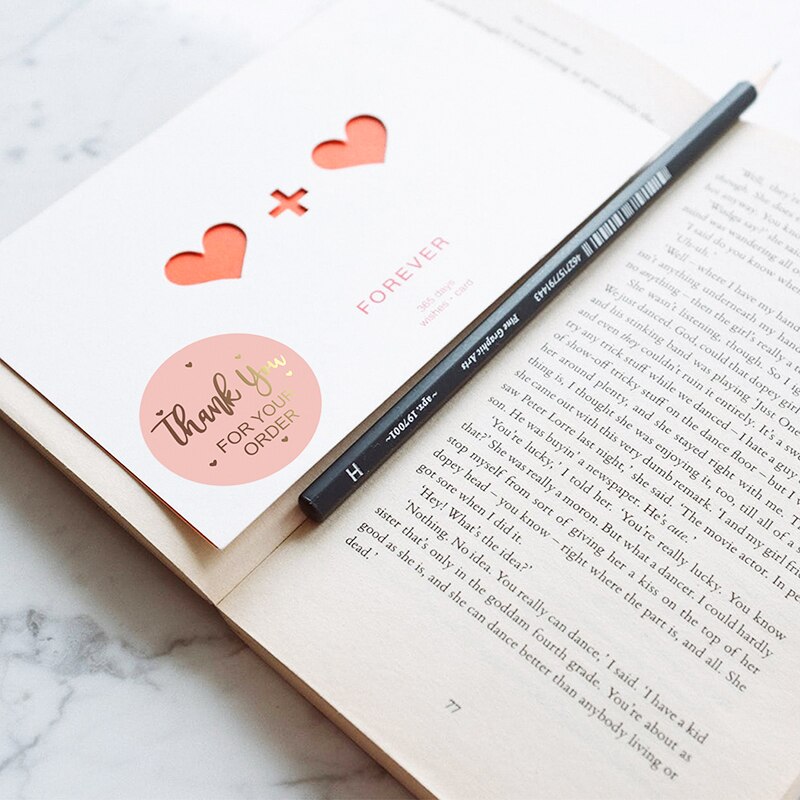 1000 stuks/partij ronde natuurlijke kraft handgemaakte stickers scrapbooking voor verpakking zelfklevende bedankstickers en zegellabels voor kantoorgebruik