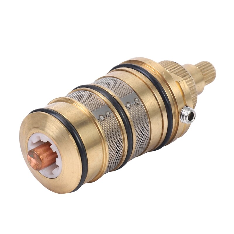 Brass Bath Shower Thermostatic Cartridge&amp;Handle for Mixing Valve Mixer Shower Bar Mixer Tap Shower Mixing Valve Cartridge