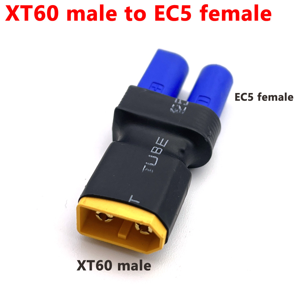 Adaptador EC5 a XT60 XT90 TRX T, conectores hembra/macho, piezas de Control de batería Lipo RC, conector DIY, 1 Uds.: Verde