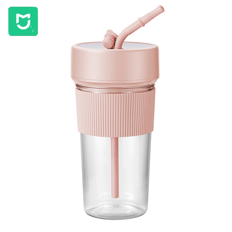 Xiaomi Electric Fruit Juicer Wireless Blender Juice Mixer Portable Juicer with Household USB Charging 6 Blade Juice Cup: Yellow