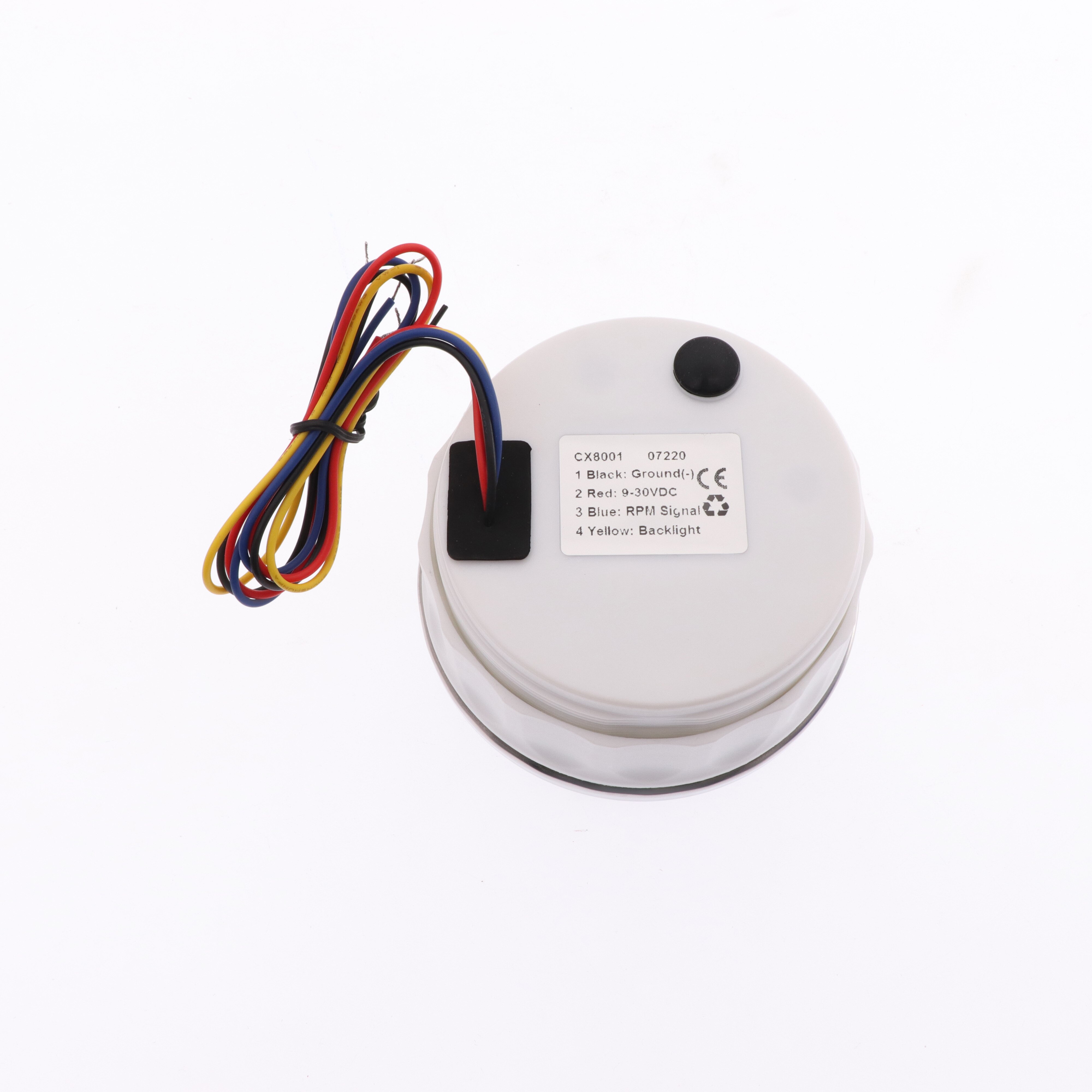 7K rpm Tachometer Marine Tacho Meter Gauge With Digital LCD Hourmeter Red Backlight For Motorcycle Car Boat Truck 12V 24V