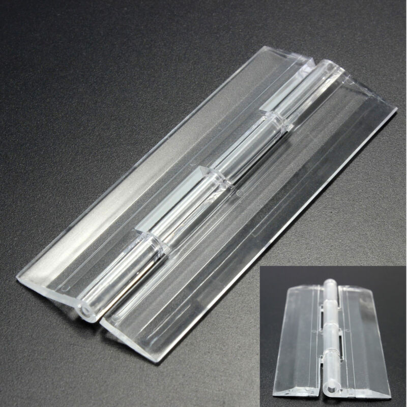 3-10 stk klar transparent akryl plast hængselboks piano plexiglas hængsel: 100 x 42 mm 10 stk