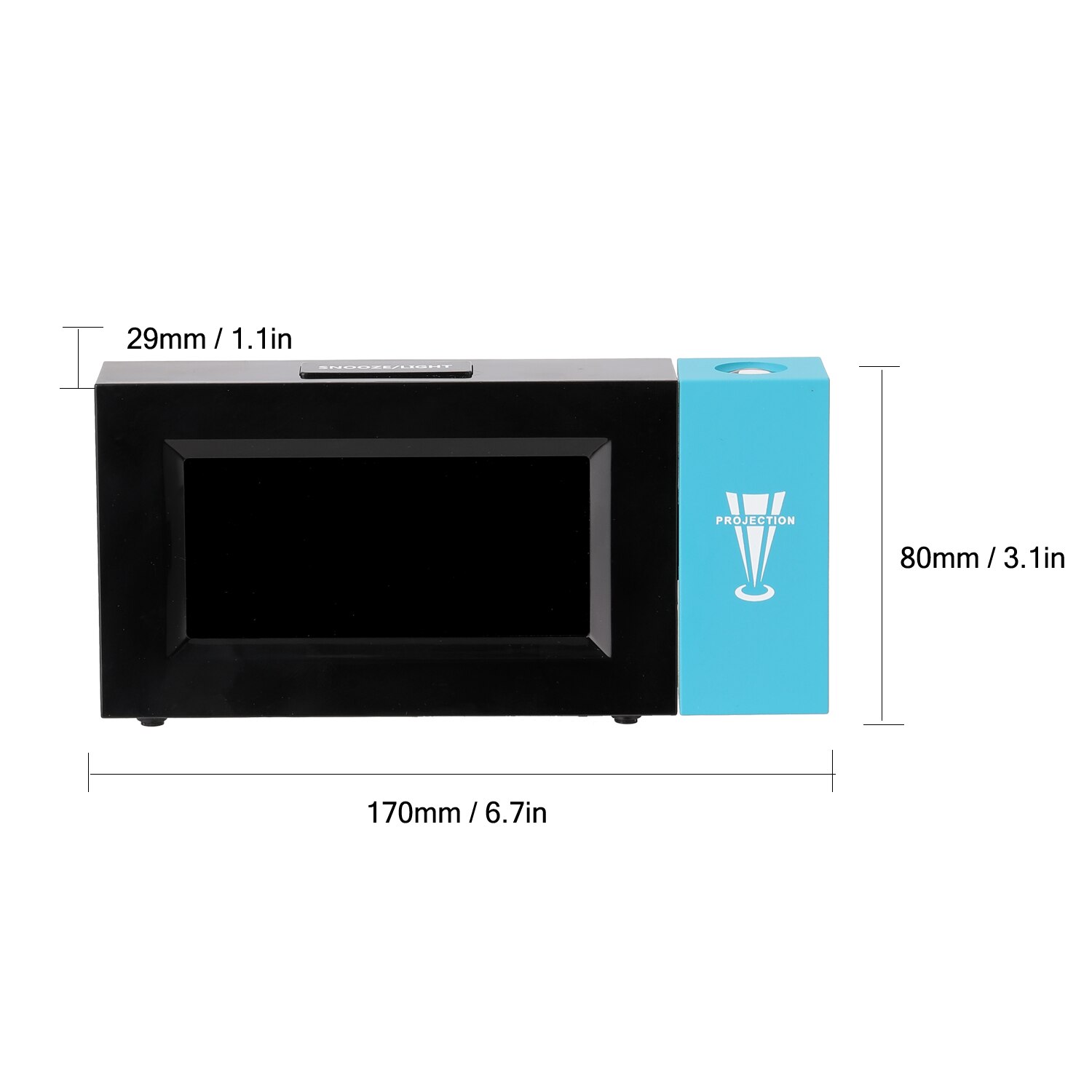 Led Backlight Digital Display Screen Weer Klok Weersverwachting Projectie Klok Wekker Temperatuur Vochtigheid Klok