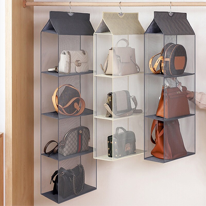 Handbag Hanging Organizer Hanging wWardrobe Organizer Two/Three/Four-Layer Storage Hanging Bag For Closet