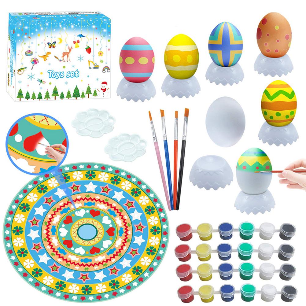 45Pcs Paasei Schilderen Arts Ambachten Kit Voor Kinderen Over 4 + Jaar