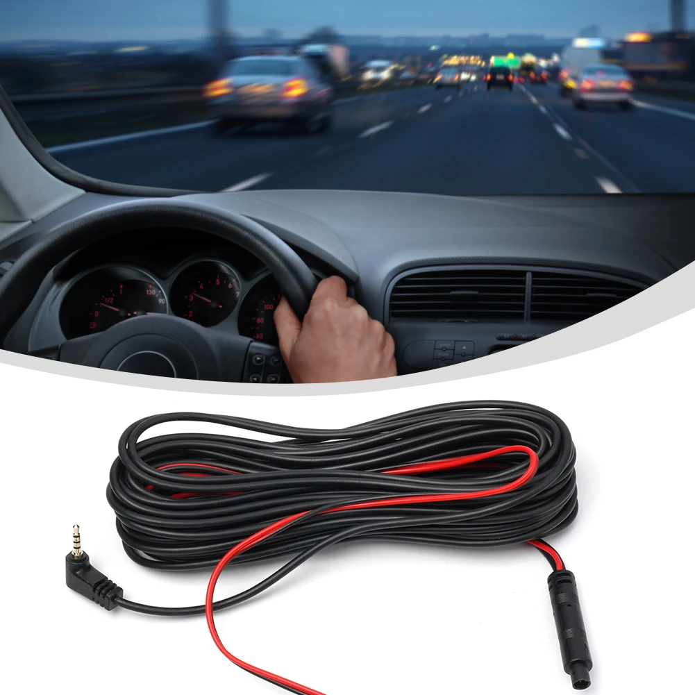 Car Dash Cam Extension Cable DC 12V 4 Pin 10m Extension Cable Car Camera Rear View Camera AV Cable Recorder Reversing Image Line