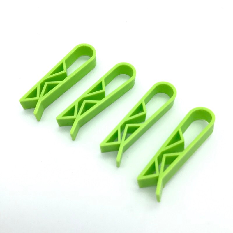 4 pçs/lote Magia Cozinha Lata de lixo Não-Slip Clips Selo Lata De Lixo Lixo Clipe Anti-Skid Correção Braçadeira Titular Saco de lixo Cesta Aro: 4 Green Ones