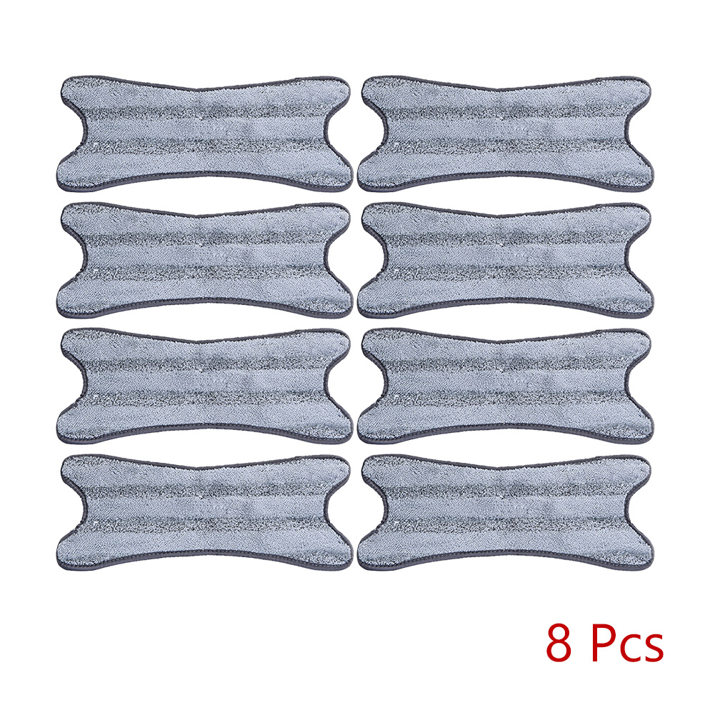 X tipo mopa para suelo de microfibra con 1/3/5 Uds paño de mopa reemplazar mano lavado gratis plana trapeador Manual de hogar Herramientas de limpieza: only 8 Mop Pads