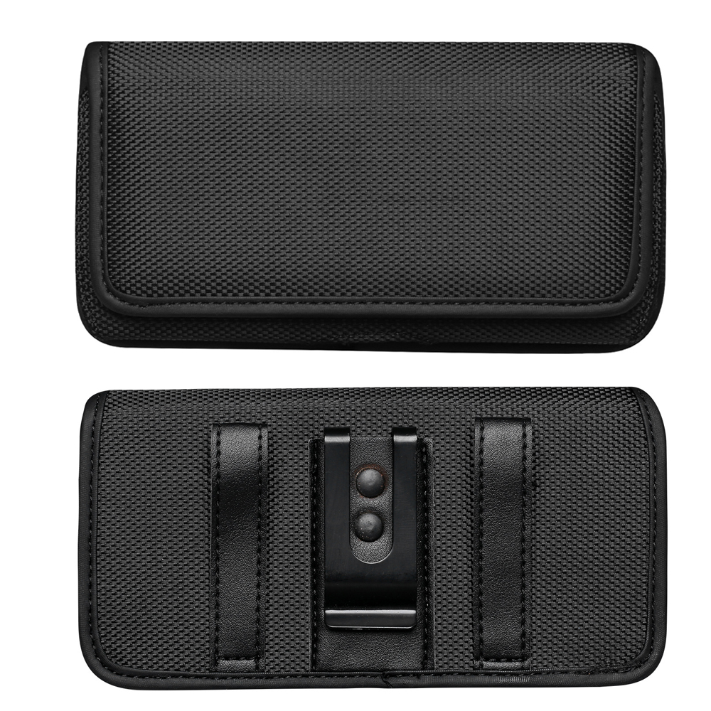 Nylon Case Voor Nuu A10L A11L A7L B10 Heren Taille Verpakking Riem Clip Mobiele Telefoon Pouch Holster Voor Oukitel c21 Pro C22 C25: Oukitel C21 Pro / Horizontal