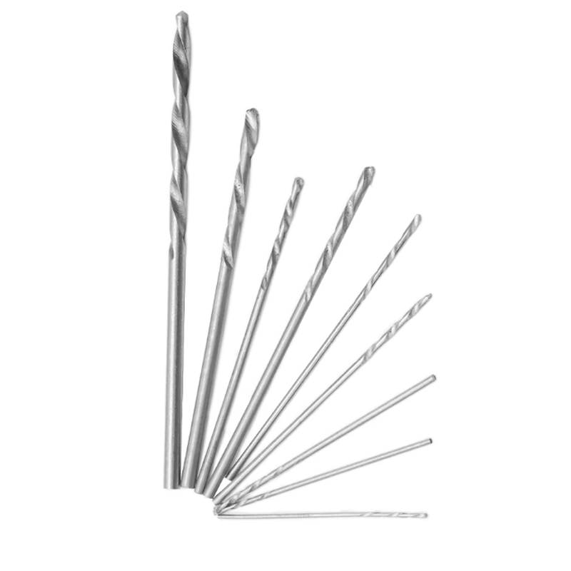 Mini juego de herramientas de 1/11 piezas con taladro helicoidal manual negro, taladro helicoidal de 10 piezas para perforación de carpintería y herramientas rotativas para agujeros de madera