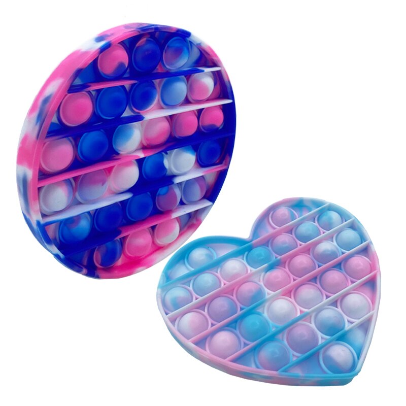 Pop It-rompecabezas de burbujas para adultos, juguetes antiestrés, blando y estrujable PopIt, caja antiestrés