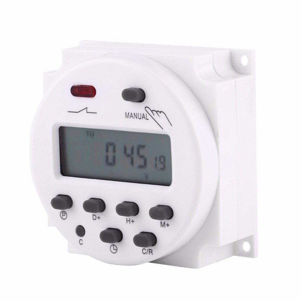 Mini interrupteur à minuterie 24V/110V/220V, avec écran LCD numérique, Programmable, commande de relais, CN101A