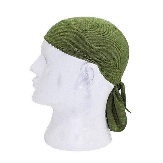 Mannen Cool Beanie Snood Piraat Hoed Workout Fietsen Fiets Magic Quick Dry Bandana Hoeden: green