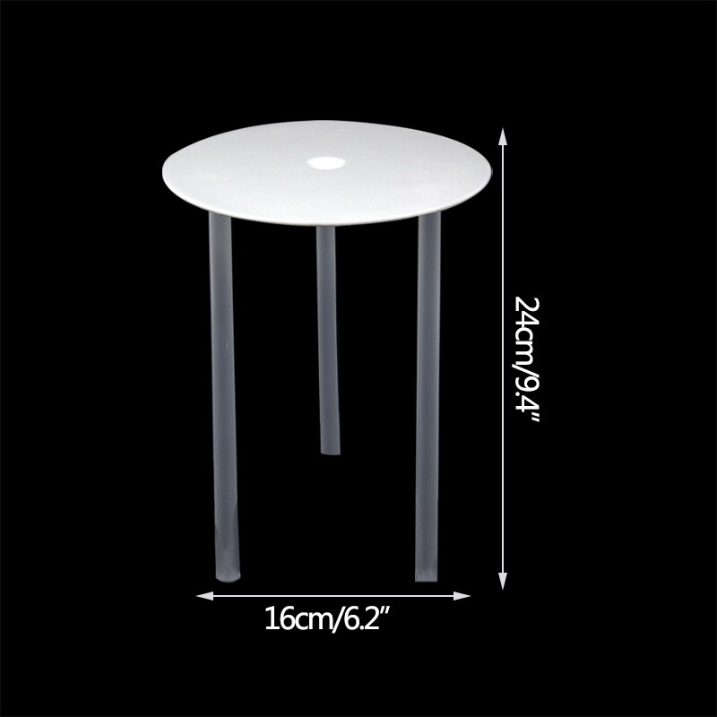 3 Tier Cake Holder Transparent Round Acrylic Cupcake Cake Stand Assemble Disassemble Birthday Tools Party Stand Decoration: 1-tier dia 16cm