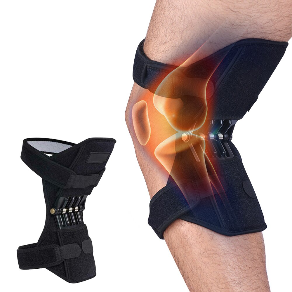 Power Lift Knee Protector Joint Support Knee Pads Breathable Non-Slip Knee Pads Rebound Spring Force Knee Booster Leg Protector