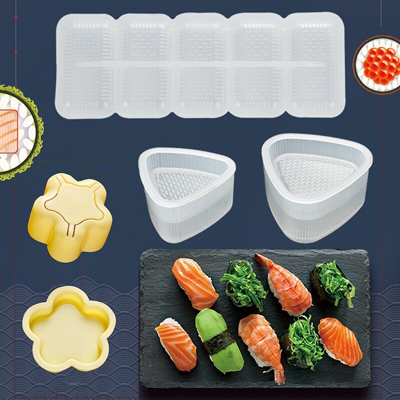 Japanese Rice Ball Mold Multiple Styles Rice Ball Food Press Sushi Maker Mold Sushi Kit Kitchen Bento Accessory