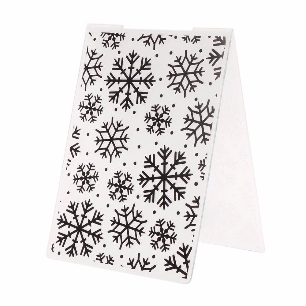 Plastic Embossing Map Sjabloon Voor Diy Scrapbook Fotoalbum Kaart Papier Ambachtelijke Kerst Sneeuwvlok