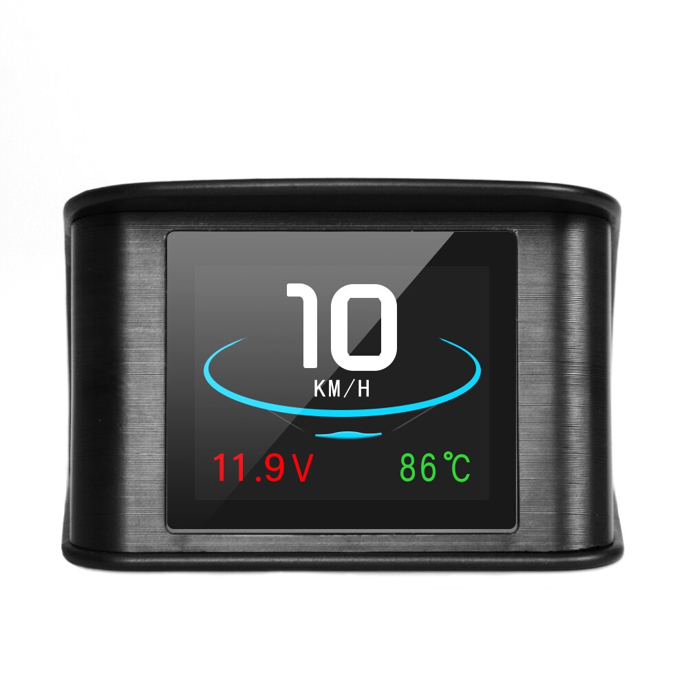 Compteur de vitesse P10 avec affichage numérique OBD2, compteur de vitesse, mesure de la température et du kilométrage Hud