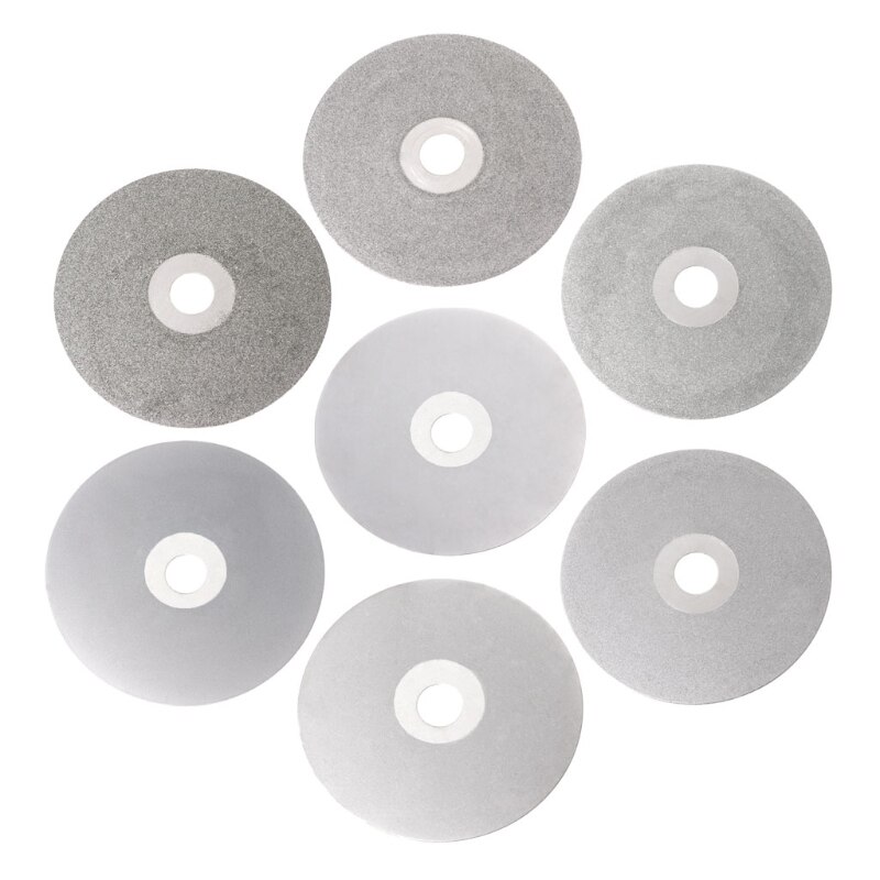 4 "100mm 80-2000 # diamante revestido plana roda de volta lapidação polimento disco de moagem