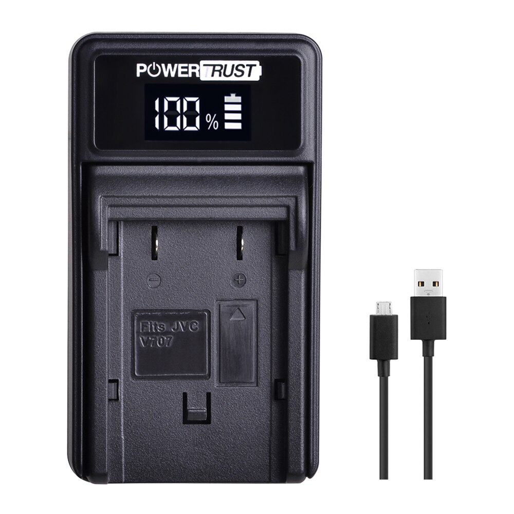 2x 3300 mah bn -vf714 batteri + led usb laddare för jvc bn -vf707,  bn -vf707u bnvf 707,vf707 bn-vf714 bn-vf733 gr-d240 batterier