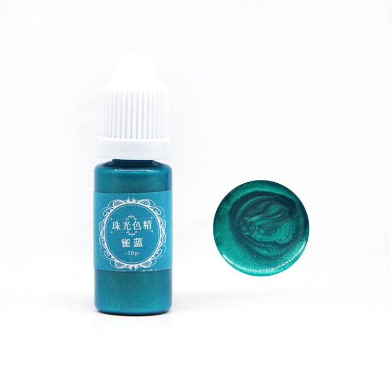 Pegamento de resina UV Color del pigmento líquido para colorear tinte portátil para DIY artesanías para hacer joyería LDO99: Blue