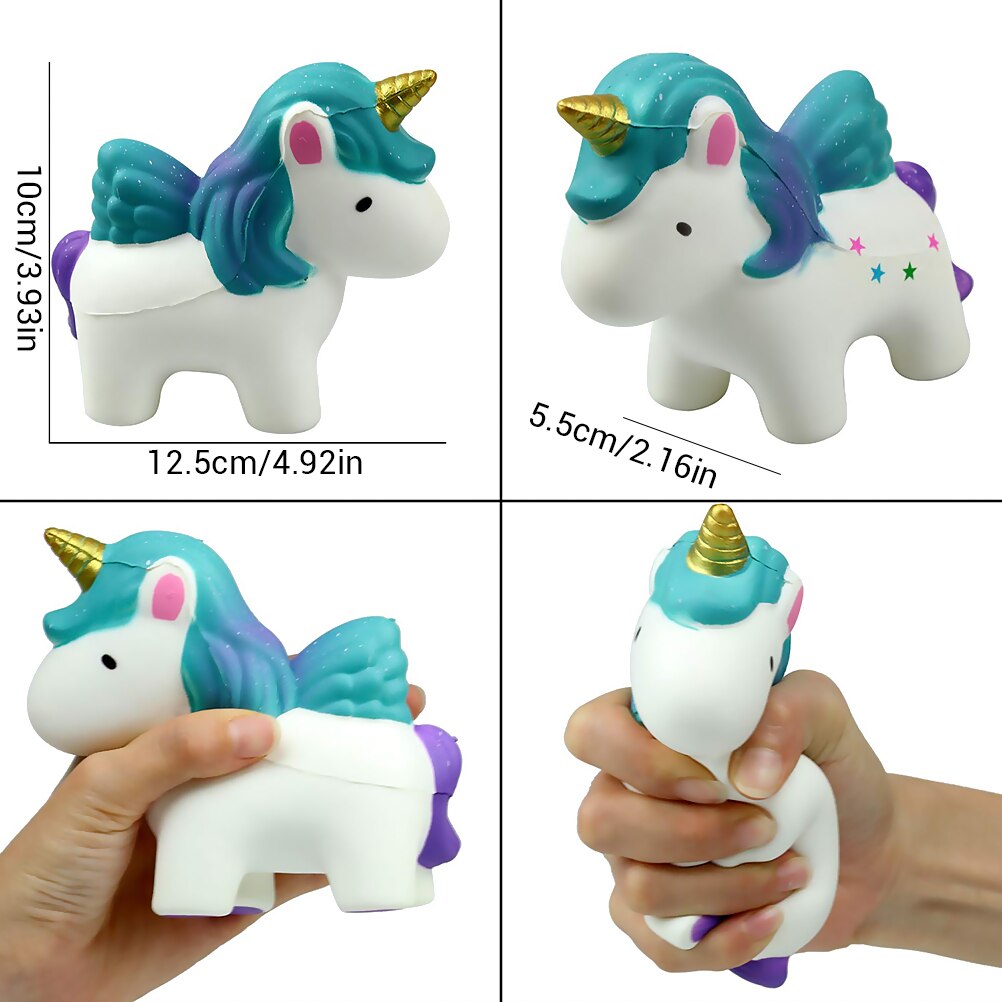 cartone animato Morbido lento Aumento Squishy Bambini Bello Sveglio jumbo Grande Arcobaleno galassia Unicorno Cartone Animato Animale Squishy Giocattoli con Profumato #50