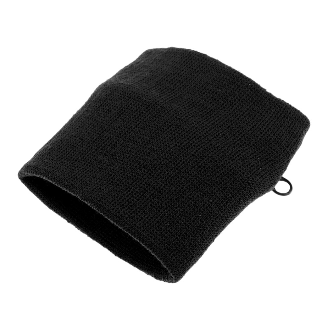 Wrist Band Safe Wallet Storage Zipper Pocket for Basketball Running Badminton Table Tennis Sports: Black