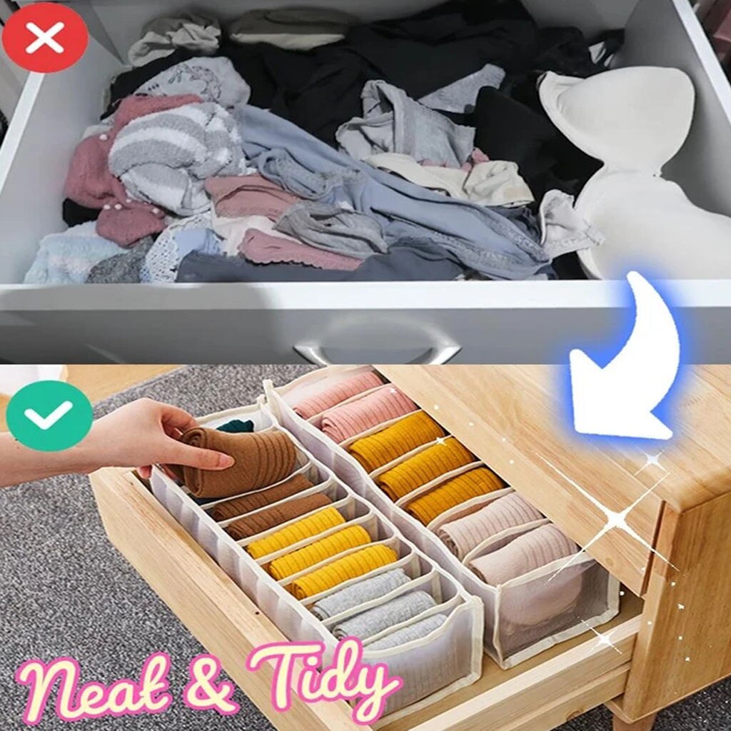 Underwear Bra Organizer Storage Box Drawer Closet Organizers Boxes For Underwear Scarfs Socks Bra Shorts Ties Organizador