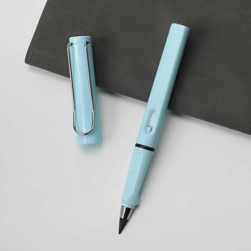 Eternal Pencil Unlimited Writing Drawing Pencils No Ink Pen Magic Stationery for School Painting Art Sketch Supplies Kid: light blue