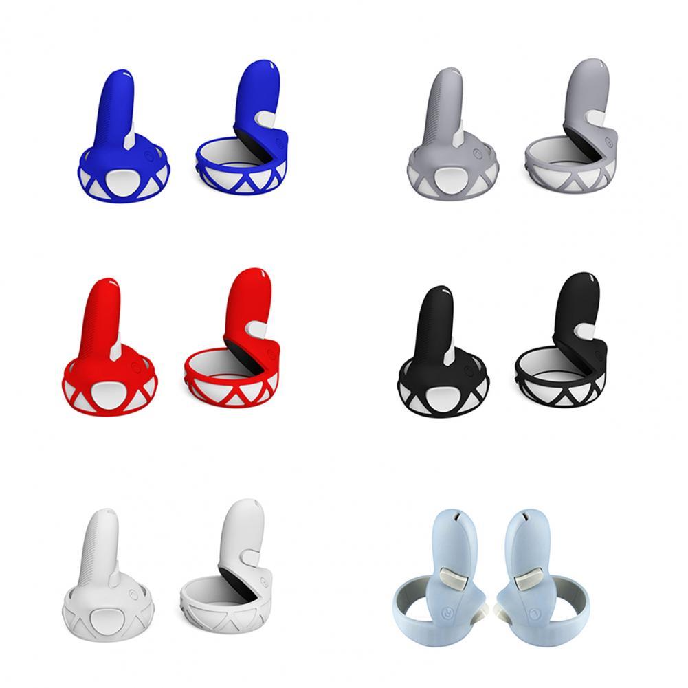 VR Controller Grip Covers - Silicone Skin for Quest 2 - Shockproof Protective Case