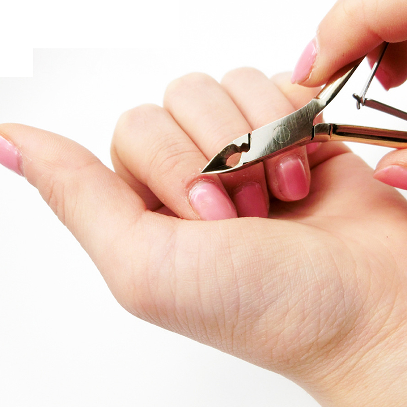 Neglebåndstang trimning rustfrit stål negleklipper gylden cutter neglebånd saks død hudfjerner manicure neglekunstværktøj