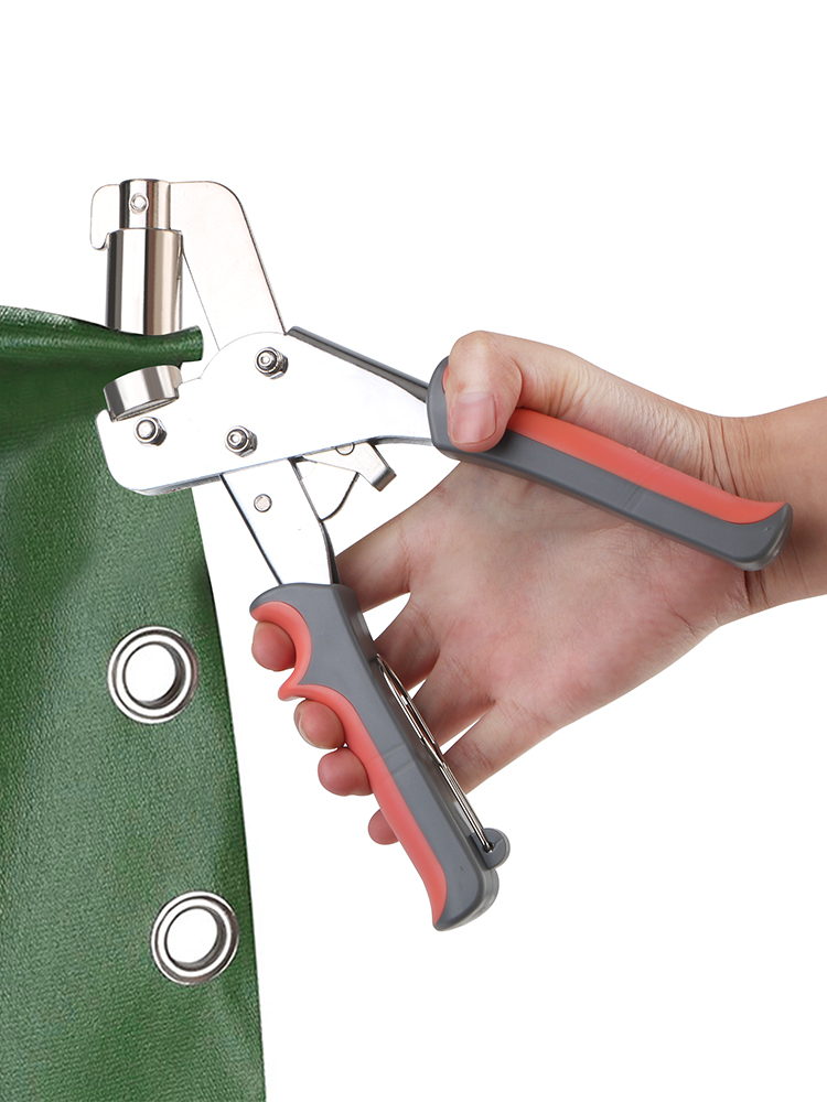 Kit de pince à œillets en métal, outil d'installation d'oeillet, pince à rivet à trou d'air, 3/8 ", 10mm, déterminer le poinçon