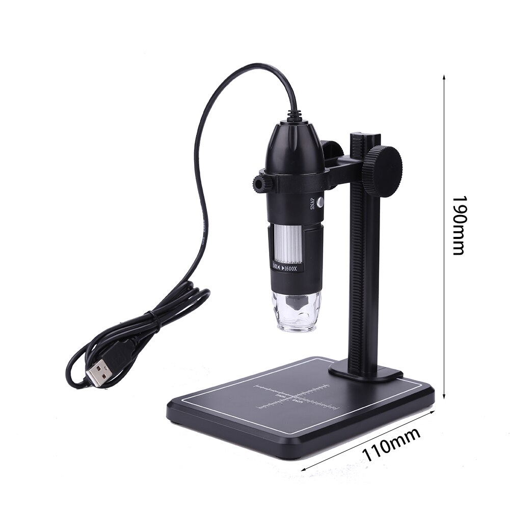 1600X microscopio digitale USB professionale 8 led... – Grandado
