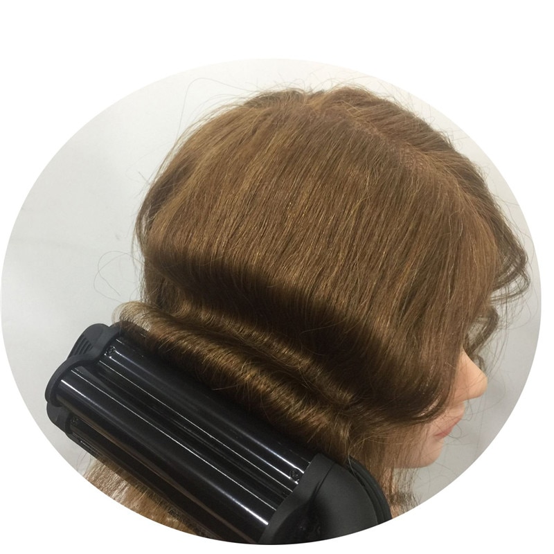 Professionele Elektrische Grote Golf Haar Krultangen Triple Vat Golf Krulspelden Curling Iron Hair Curler Hair Styling Tool 15 #901