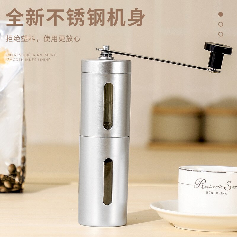Portable stainless steel hand grinder coffee bean grinder hand grinder coffee machine coffee maker machine