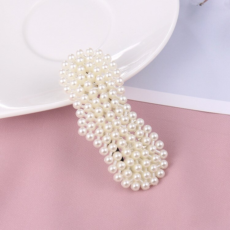 Clip de perla para el cabello para mujer, pasador de pelo con forma de corazón, horquilla de ajuste, , Accesorios para peinados,: Big love