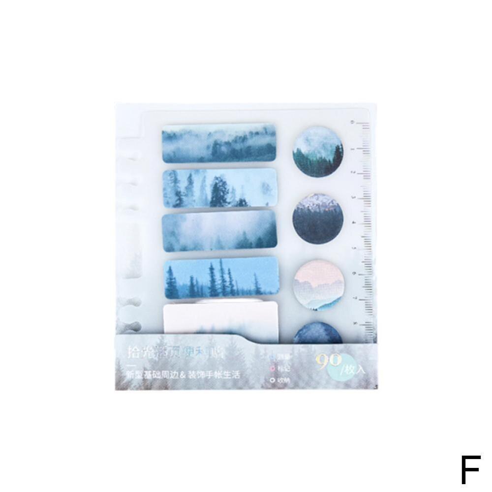 Leuke Sticky Notes Memo Pad Index Sticker Bookmark Vlag Sticker Adhesive Briefpapier Note School Levert Zelf Kantoor N2J9: F