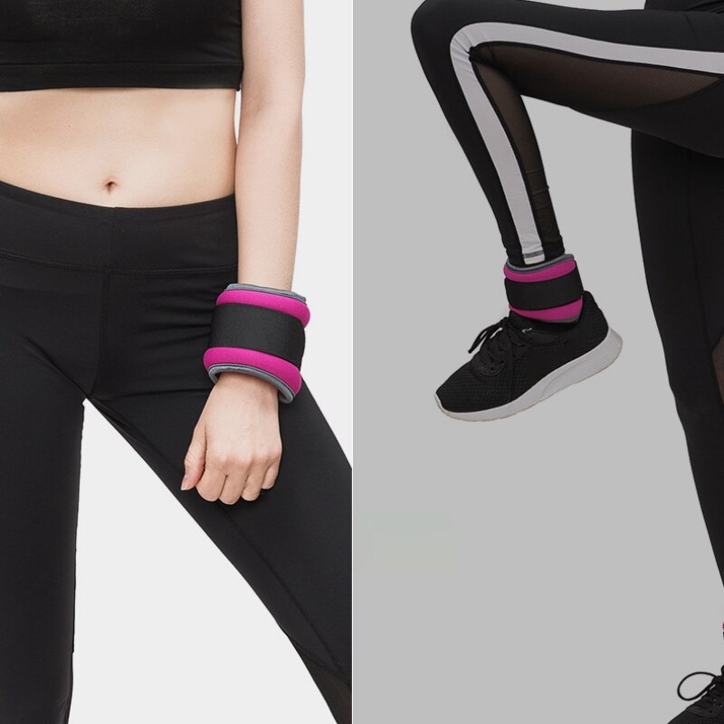 0.5KG/1KG Adjustable Leg Ankle Wrist Sand Bag Weights Training Sandbag Wraps Strength Gym Running Fitness Equipment